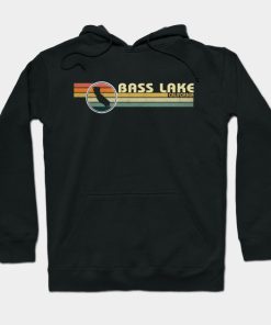 Bass Lake California vintage 1980s style Hoodie