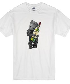 Baby Groot Hug Jameson Wine T-Shirt