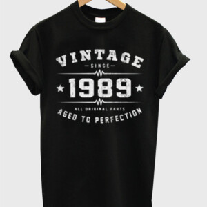 Vintage Since 1989 Birthday 30 Years Old Birthday T-Shirt