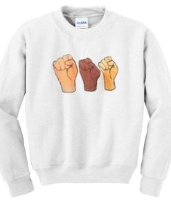 3 Black Lives Hand Sweatshirt