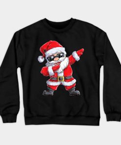 Dabbing Santa Claus Christmas Kids Boys Girls Dab Xmas Gifts Crewneck Sweatshirt