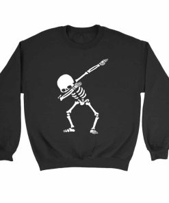 Dabbing Skeleton Halloween Sweatshirt Sweater